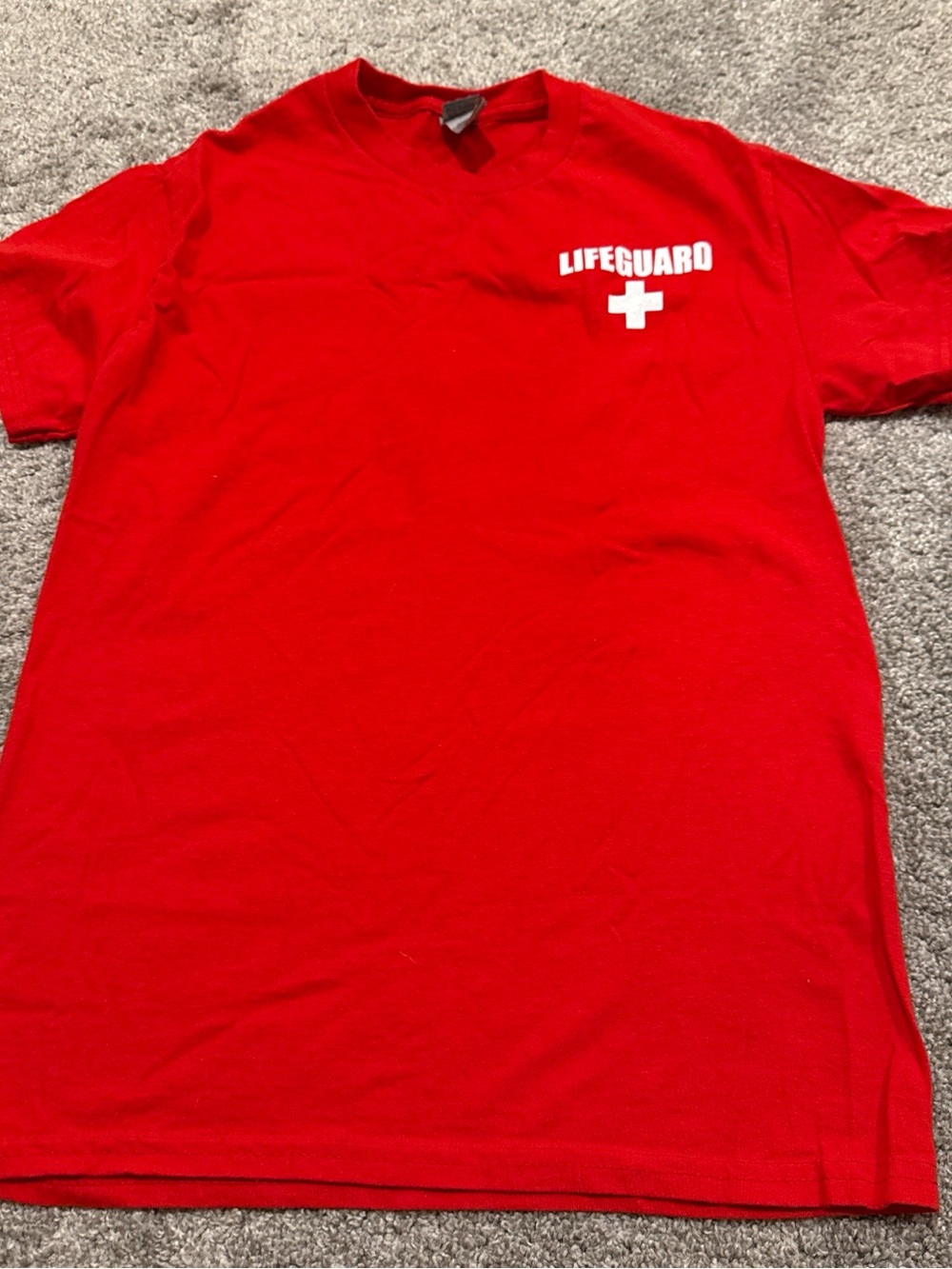 Gildan Red Lifeguard Short Sleeve Tee